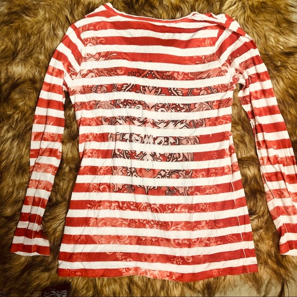 🌹Cato Medium women’s long sleeve stripe top - Picture 4 of 5